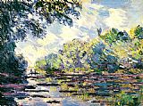Claude Monet Section of the Seine near Giverny painting